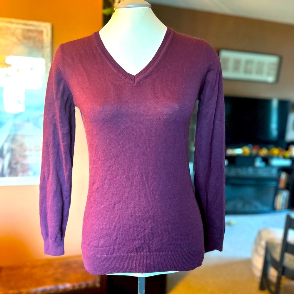 Purple long sleeve sweater